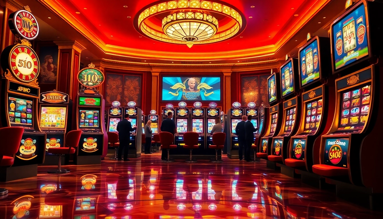 Discover the excitement of winning at situs slot machines in a vibrant casino setting.